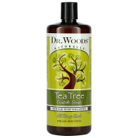 Dr. Woods, Чайное дерево, кастильское мыло с маслом ши, соответствующим стандартам справедливой торговли, 32 жидкие унции (946 мл)