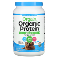 Orgain, Organic Protein + Greens Powder, Plant Based, Creamy Chocolate Fudge, 1.94 lbs (882 g)