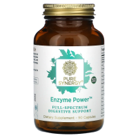 The Synergy Company, Enzyme Power, пищеварительная поддержка полного спектра, 90 капсул