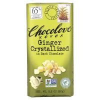 Chocolove, Кристаллы имбиря в темном шоколаде, 3.2 унции (90 г)