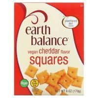 Earth Balance, Vegan Squares, чеддер, 170 г (6 унций)