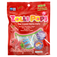 Zollipops, The Clean Teeth Pops, Raspberry, 15 ZolliPops, 3.1 oz