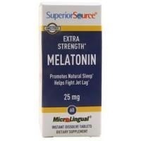 Superior Source, Мелатонин (25 мг) - Дополнительная сила 60 таблеток
