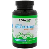 Zenwise Health, Экстракт зеленого чая без кофеина с ЭГКГ + витамином C, 120 растительных капсул