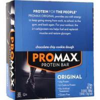 Promax, Оригинальный протеиновый батончик Шоколадные чипсами Печенье 12 батончиков