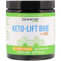 Zenwise Health, Keto-Lift BHB, Бета-гидроксибутират, Малиновый лимонад, 7,5 унц. (213 г)