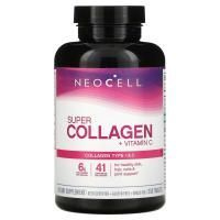 Neocell, Супер коллаген + Витамин C, тип 1 и 3, 6000 мг, 250 таблеток