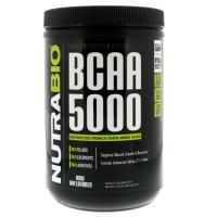 NutraBio Labs, BCAA 5000, Необработанный продукт без вкусовых добавок, 0,9 фунта (400 г)