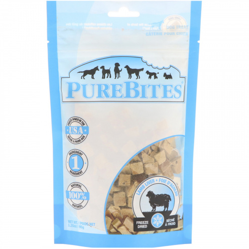 Pure Bites, Freeze Dried, Dog Treats, Lamb Liver , 3.35 oz (95 g)