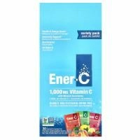 Ener-C, Витамин C, шипучий растворимый порошок для напитка, ассорти, 30 пакетиков, 9,9 унции (282,5 г)