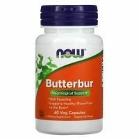Now Foods, Белокопытник, 60 растительных капсул
