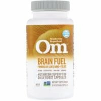 Organic Mushroom Nutrition, Топливо для мозга, на основе ежовика гребенчатого+ фолата, 667 мг, 90 вегетарианских капсул