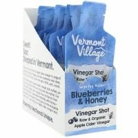 Vermont Village, Organic, Apple Cider Vinegar Shot, Blueberries & Honey, 12 Pack, 1 oz (28 g) Each