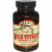 Imperial Elixir, Мужская жизненная сила, эффективная формула с женьшенем и макой, 90 капсул