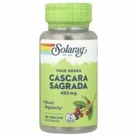 Solaray, каскара, 450 мг, 100 капсул VegCaps