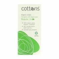Cottons, Органический хлопок, тампоны с аппликатором, обычные, 16 тампонов