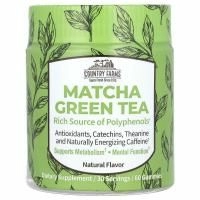 Country Farms, зеленый чай матча, натуральный, 60 жевательных мармеладок