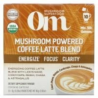 Om Mushrooms, Смесь грибов Superfood, кофе латте, 10 пакетиков по 8 г (0,28 унции)