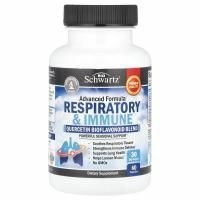 BioSchwartz, Respiratory & Immune, смесь биофлавоноидов кверцетина, 60 капсул