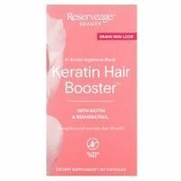 ReserveAge Nutrition, Keratin Hair Booster, с биотином и ресвератролом, 60 капсул