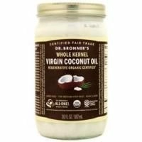 Dr. Bronner's, Кокосовое масло первого отжима с цельными косточками 30 жидких унций