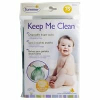 Summer Infant, Keep Me Clean, Одноразовые мешки для подгузников, 75 штук
