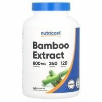 Nutricost, экстракт бамбука, 800 мг, 240 капсул (400 мг в 1 капсуле)
