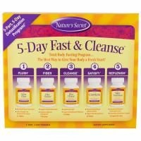 Nature's Secret, 5-Day Fast & Cleanse, 5-дневная программа лечебного голодания и очищения организма, 5 частей