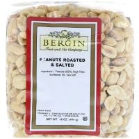 Bergin Fruit and Nut Company, Бланшированный арахис, соленый обжаренный, 16 унций