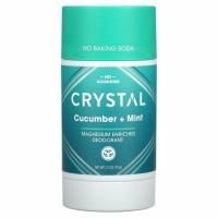Crystal Body Deodorant, Обогащенный магнием дезодорант, огурец и мята, 70 г (2,5 унции)