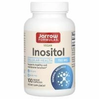 Jarrow Formulas, Инозитол, 750 мг, 100 вегетарианские капсулы