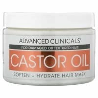Advanced Clinicals, Dry Hair Rescue, Касторовое масло, 12 унций (340 г)