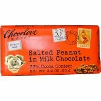 Chocolove, Соленый арахис в молочном шоколаде, 3.2 унции (90 г)