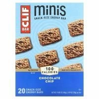 Clif Bar, Энергетический батончик Minis Snack-Size с шоколадной крошкой 20 батончиков