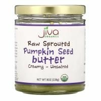 Jiva Organics,  Raw Sprouted Pumpkin Seed Butter, Creamy - Unsalted, 8 oz (228 g)