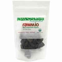Rawmio, Сердечки из шоколада и мяты, 2 унции (57 г)