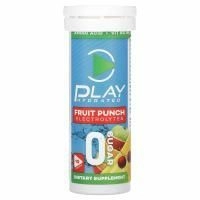 Play Hydrated, электролиты, фруктовый пунш, 10 таблеток