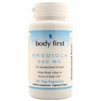 Body First, Родиола (500 мг) 60 вегетарианских капсул