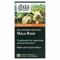 Gaia Herbs, Корень маки, 60 растительных капсул