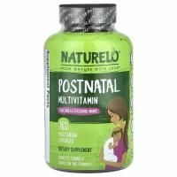 NATURELO, мультивитамины для послеродового периода для кормящих мам, 180 вегетарианских капсул