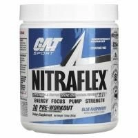 GAT, Nitraflex, синяя малина, 10,6 унц. (300 г)