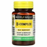 Mason Natural, комплекс витаминов группы В, 100 капсул