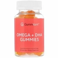 GummYum!, Жевательные таблетки с омега и ДГК, с разными натуральными ароматизаторами, 60 шт.