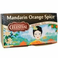 Celestial Seasonings, Травяной чай с мандарином и апельсином, без кофеина, 29 пакетиков, 1.9 унций (54 г)