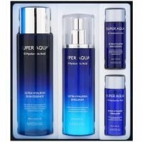 Missha, Super Aqua Ultra Hyalron, набор для увлажнения кожи, 4 продукта