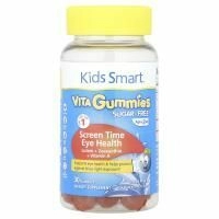 Bioglan, Kids Smart® Vita, жевательные таблетки для здоровья глаз, без сахара, для детей от 3 лет, цитрусовый пунш, 30 жевательных таблеток