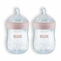 NUK, Simply Natural, бутылочки, для девочек, от 0 месяцев, 3 штуки, 5 унц. (150 мл) каждая