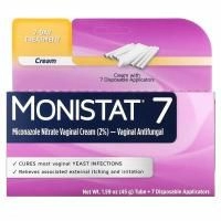Monistat, 7-дневный лечебный крем, 7 одноразовых аппликаторов + тюбик 45 г (1,59 унции)