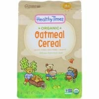 Healthy Times, Органический продукт, Овсянка, Возраст 4 месяца и старше, 5 унц. (142 г)