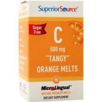 Superior Source, C (500 мг) - Острый апельсин, для рассасывания, без сахара 90 таблеток